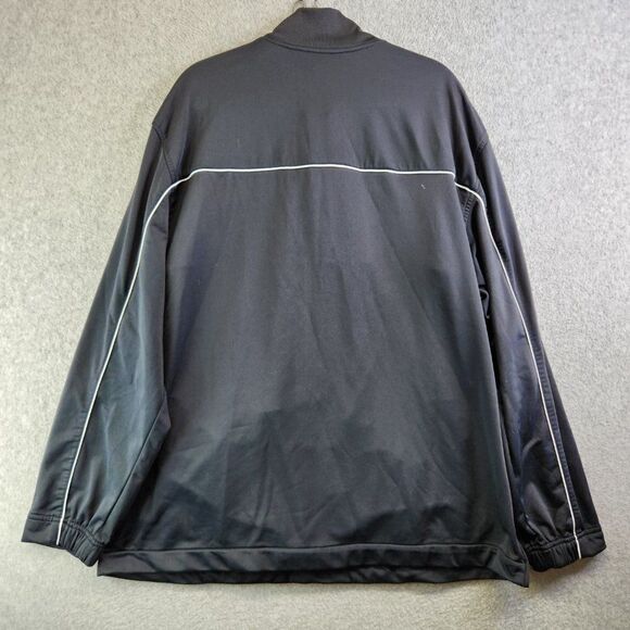 Nike Track Jacket Mens XXL Black Vintage 90s Y2K Gray Tag Label Side Zip - Picture 6 of 16